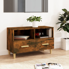 vidaXL füstös tölgy színű szerelt fa TV-szekrény 80x36x50 cm bútor