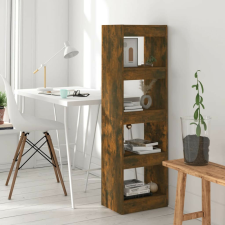 vidaXL füstös tölgy színű térelválasztó könyvszekrény 40x30x135 cm bútor