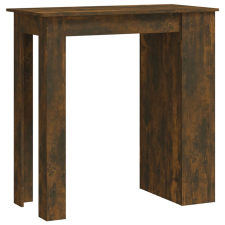 vidaXL füstös tölgyszínű bárasztal tárolópolccal 102 x 50 x 103,5 cm (812966) bútor