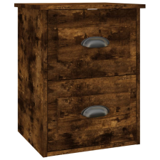 vidaXL füstös tölgyszínű falra szerelhető éjjeliszekrény 41,5x36x53 cm (816402) bútor