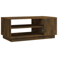 vidaXL füstös tölgyszínű forgácslap dohányzóasztal 102 x 55 x 43 cm (813083) bútor