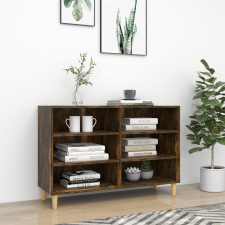 vidaXL füstös tölgyszínű forgácslap tálalószekrény 103,5 x 35 x 70 cm bútor