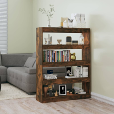 vidaXL füstös tölgyszínű könyvszekrény/térelválasztó 100 x 30 x 135 cm bútor