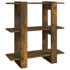 vidaXL füstös tölgyszínű könyvszekrény/térelválasztó 80 x 30 x 87 cm (813578) bútor