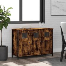 vidaXL Füstös tölgyszínű műfa tálalószekrény 100 x 35 x 70 cm bútor