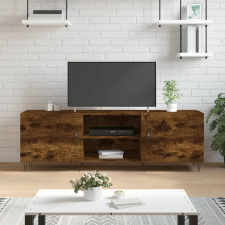 vidaXL füstös tölgyszínű műfa TV-szekrény 150x30x44,5 cm bútor