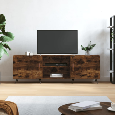 vidaXL füstös tölgyszínű műfa TV-szekrény 150x30x44,5 cm bútor