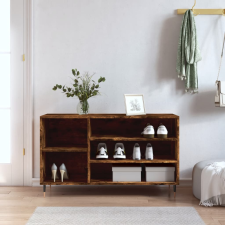 vidaXL füstös tölgyszínű szerelt fa cipősszekrény 102 x 36 x 60 cm bútor