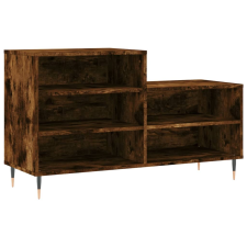 vidaXL füstös tölgyszínű szerelt fa cipősszekrény 102 x 36 x 60 cm (831385) bútor