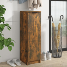 vidaXL füstös tölgyszínű szerelt fa cipősszekrény 30 x 35 x 100 cm bútor
