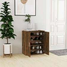 vidaXL füstös tölgyszínű szerelt fa cipősszekrény 60 x 35 x 70 bútor