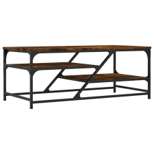 vidaXL füstös tölgyszínű szerelt fa dohányzóasztal 100 x 49 x 40 cm (835346) bútor