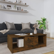 vidaXL füstös tölgyszínű szerelt fa dohányzóasztal 102 x 50 x 36 cm bútor