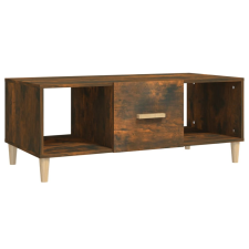 vidaXL füstös tölgyszínű szerelt fa dohányzóasztal 102 x 50 x 40 cm (817525) bútor
