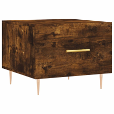 vidaXL füstös tölgyszínű szerelt fa dohányzóasztal 50 x 50 x 40 cm (829374) bútor