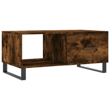 vidaXL füstös tölgyszínű szerelt fa dohányzóasztal 90 x 50 x 40 cm (829241) bútor