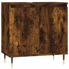 vidaXL füstös tölgyszínű szerelt fa fürdőszobaszekrény 58 x 33 x 60 cm (831577) fürdőszoba bútor