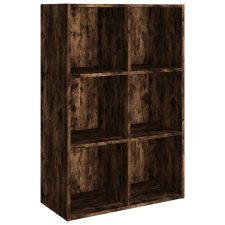 vidaXL füstös tölgyszínű szerelt fa könyv-/tálalószekrény 66x30x98 cm (815294) bútor