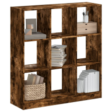 vidaXL füstös tölgyszínű szerelt fa könyvespolc 102 x 32 x 108 cm bútor