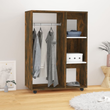 vidaXL Füstös tölgyszínű szerelt fa ruhásszekrény 80 x 40 x 110 cm bútor