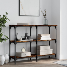vidaXL füstös tölgyszínű szerelt fa tálalóasztal 100 x 29 x 75 cm bútor