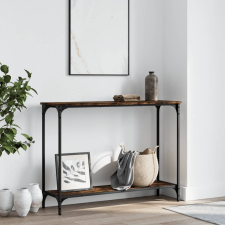 vidaXL füstös tölgyszínű szerelt fa tálalóasztal 101x30,5x75 cm bútor