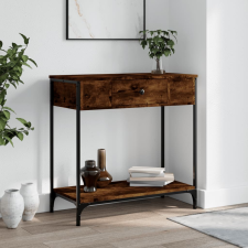 vidaXL füstös tölgyszínű szerelt fa tálalóasztal 75 x 34,5 x 75 cm bútor