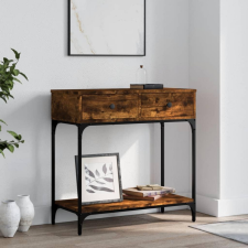 vidaXL füstös tölgyszínű szerelt fa tálalóasztal 75 x 34,5 x 75 cm bútor