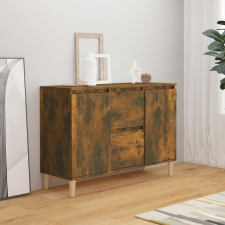 vidaXL füstös tölgyszínű szerelt fa tálalószekrény 103,5 x 35 x 70 cm bútor