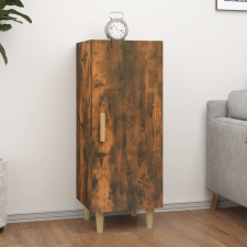 vidaXL füstös tölgyszínű szerelt fa tálalószekrény 34,5 x 34 x 90 cm bútor