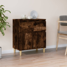 vidaXL füstös tölgyszínű szerelt fa tálalószekrény 60 x 35 x 70 cm bútor