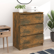 vidaXL füstös tölgyszínű szerelt fa tálalószekrény 60 x 35 x 76 cm bútor