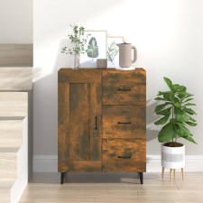 vidaXL füstös tölgyszínű szerelt fa tálalószekrény 69,5 x 34 x 90 cm bútor