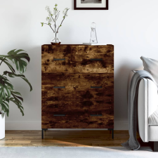 vidaXL füstös tölgyszínű szerelt fa tálalószekrény 69,5 x 34 x 90 cm bútor