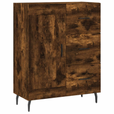 vidaXL füstös tölgyszínű szerelt fa tálalószekrény 69,5 x 34 x 90 cm (830281) bútor