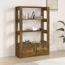 vidaXL füstös tölgyszínű szerelt fa tálalószekrény 80x30x119,5 cm bútor