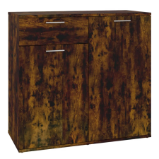 vidaXL füstös tölgyszínű szerelt fa tálalószekrény 80x36x75 cm (815489) bútor