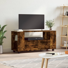 vidaXL füstös tölgyszínű szerelt fa TV-szekrény 102x34,5x43 cm bútor
