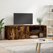 vidaXL Füstös tölgyszínű szerelt fa TV-szekrény 120x34x37 cm bútor