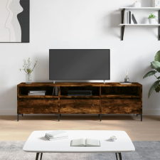 vidaXL füstös tölgyszínű szerelt fa TV-szekrény 150x30x44,5 cm bútor