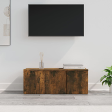 vidaXL füstös tölgyszínű szerelt fa TV-szekrény 80 x 34 x 30 cm bútor