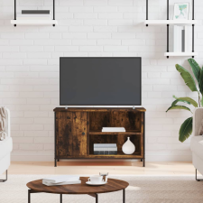 vidaXL füstös tölgyszínű szerelt fa TV-szekrény 80x40x50 cm bútor