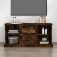 vidaXL füstös tölgyszínű szerelt fa TV-szekrény 99,5x35,5x48 cm bútor