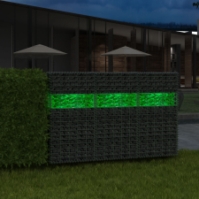 vidaXL gabion kerti üveg kő zöld 60-120 mm 25 kg biokészítmény