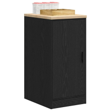 vidaXL garázs tárolószekrény fekete 40x51x85 cm tömörfa fenyőfa bútor