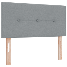 vidaXL Gombos puffos világosszürke 80 cm szövet (42007111) ágy és ágykellék