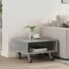 vidaXL Gördülékeny oldalasztal Beton Szürke 50 x 50 x 30 cm Faanyag