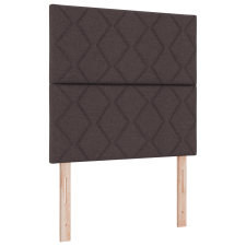 vidaXL gyémánt blokkmintás sötétbarna fejtámla 90 cm kárpit (3337889) ágy és ágykellék