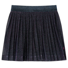 vidaXL Gyerek szoknya csillámokkal Navy Blue 140