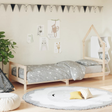 vidaXL Gyerek tömör fenyőfa ágykeret 80 x 200 cm ágy és ágykellék